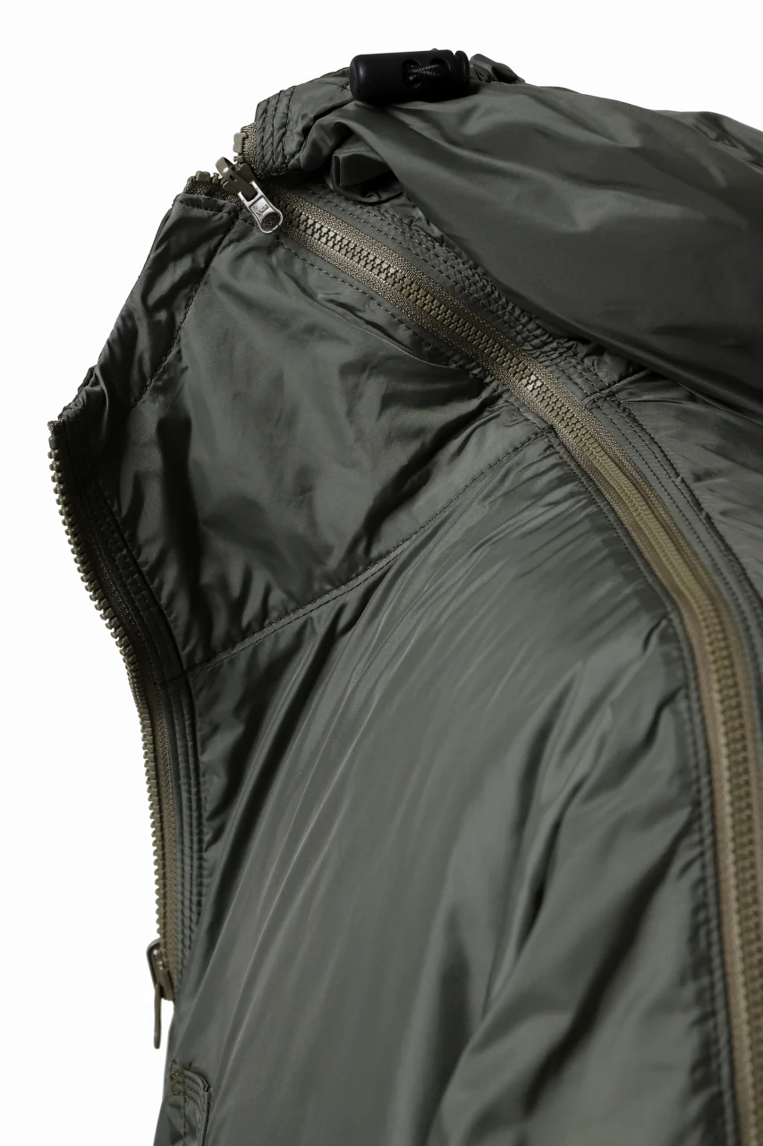 Y's BANG ON! No.117 REVERSIBLE NYLON TWILL HOODED BLOUSON (KHAKI) - Image 15