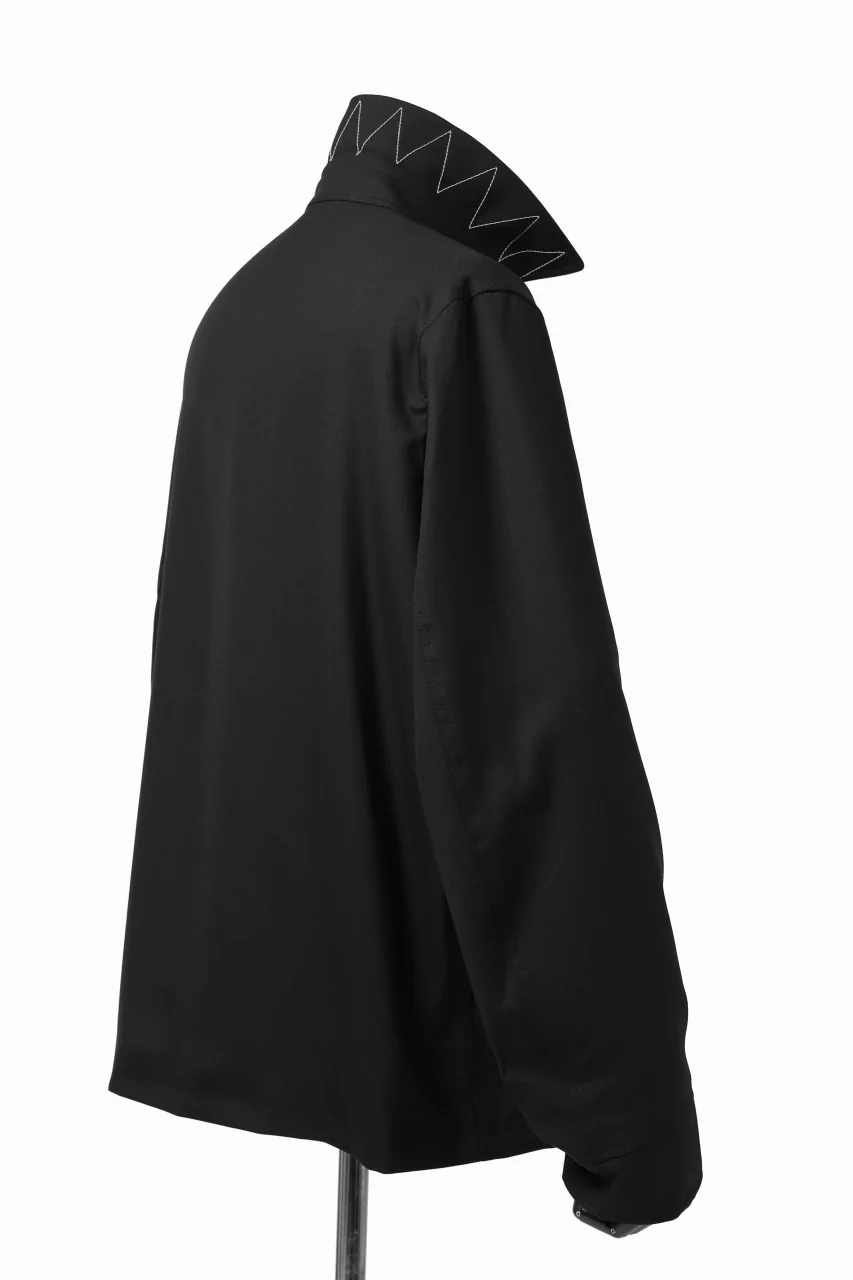 Y's BANG ON! No.118 WESTERN STYLE WOOL TROPICAL TOPPER BLOUSON (BLACK) - Image 14