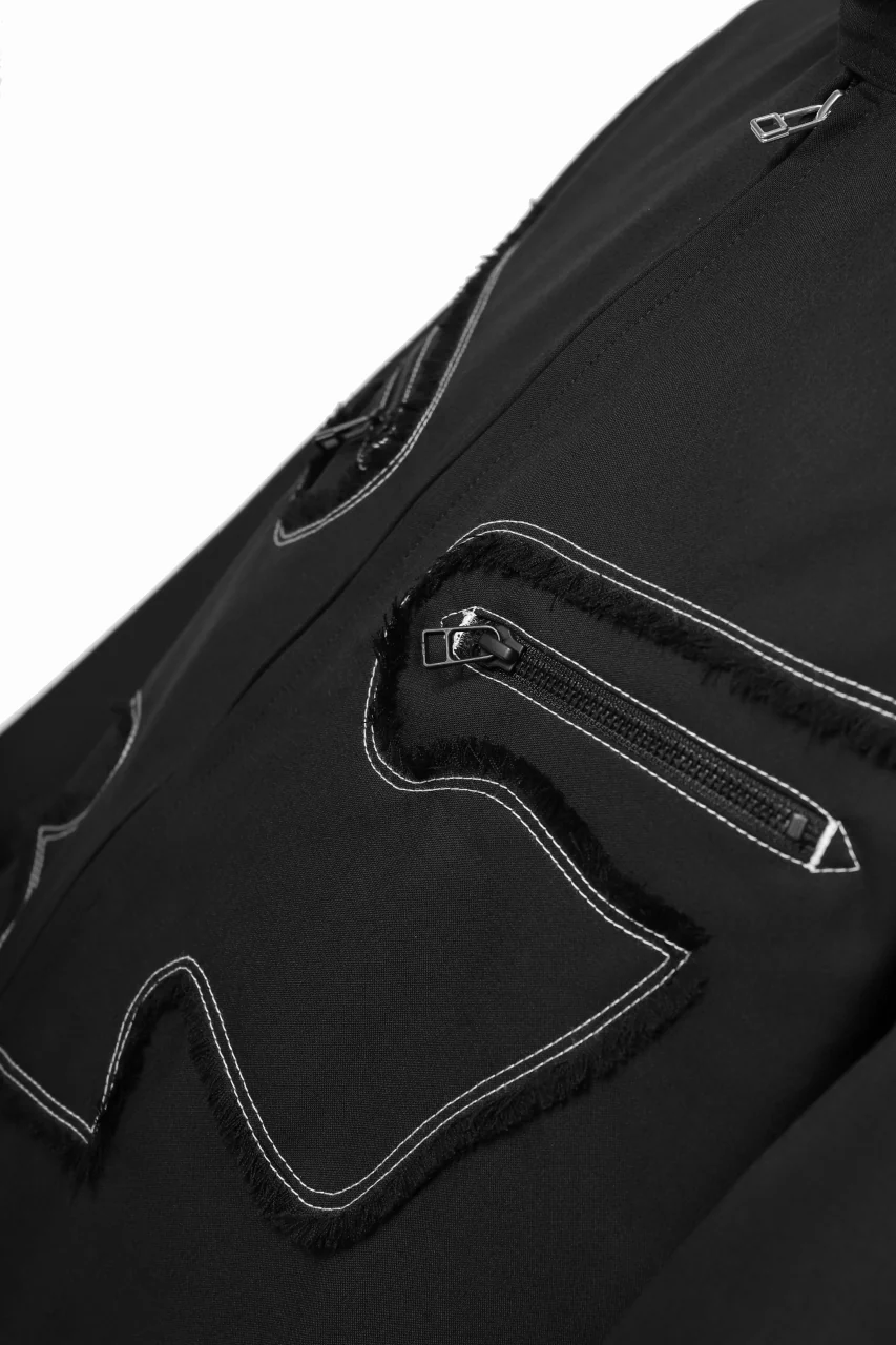 Y's BANG ON! No.118 WESTERN STYLE WOOL TROPICAL TOPPER BLOUSON (BLACK) - Image 21