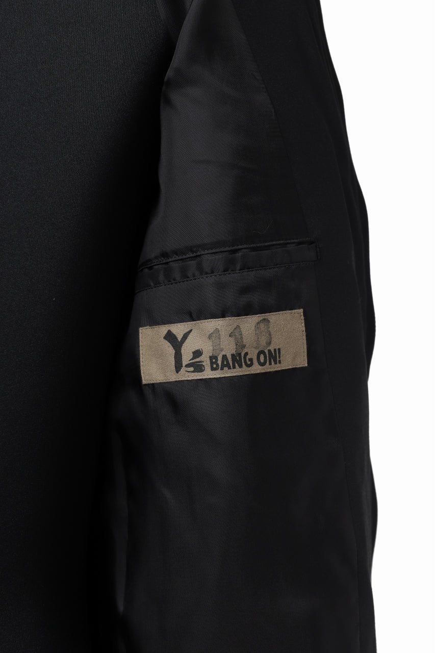 Y's BANG ON! No.118 WESTERN STYLE WOOL TROPICAL TOPPER BLOUSON (BLACK) - Image 28