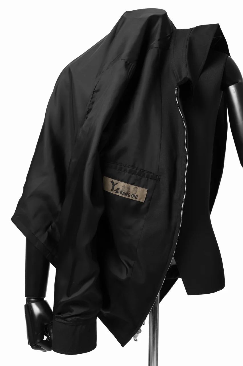 Y's BANG ON! No.118 WESTERN STYLE WOOL TROPICAL TOPPER BLOUSON (BLACK) - Image 29