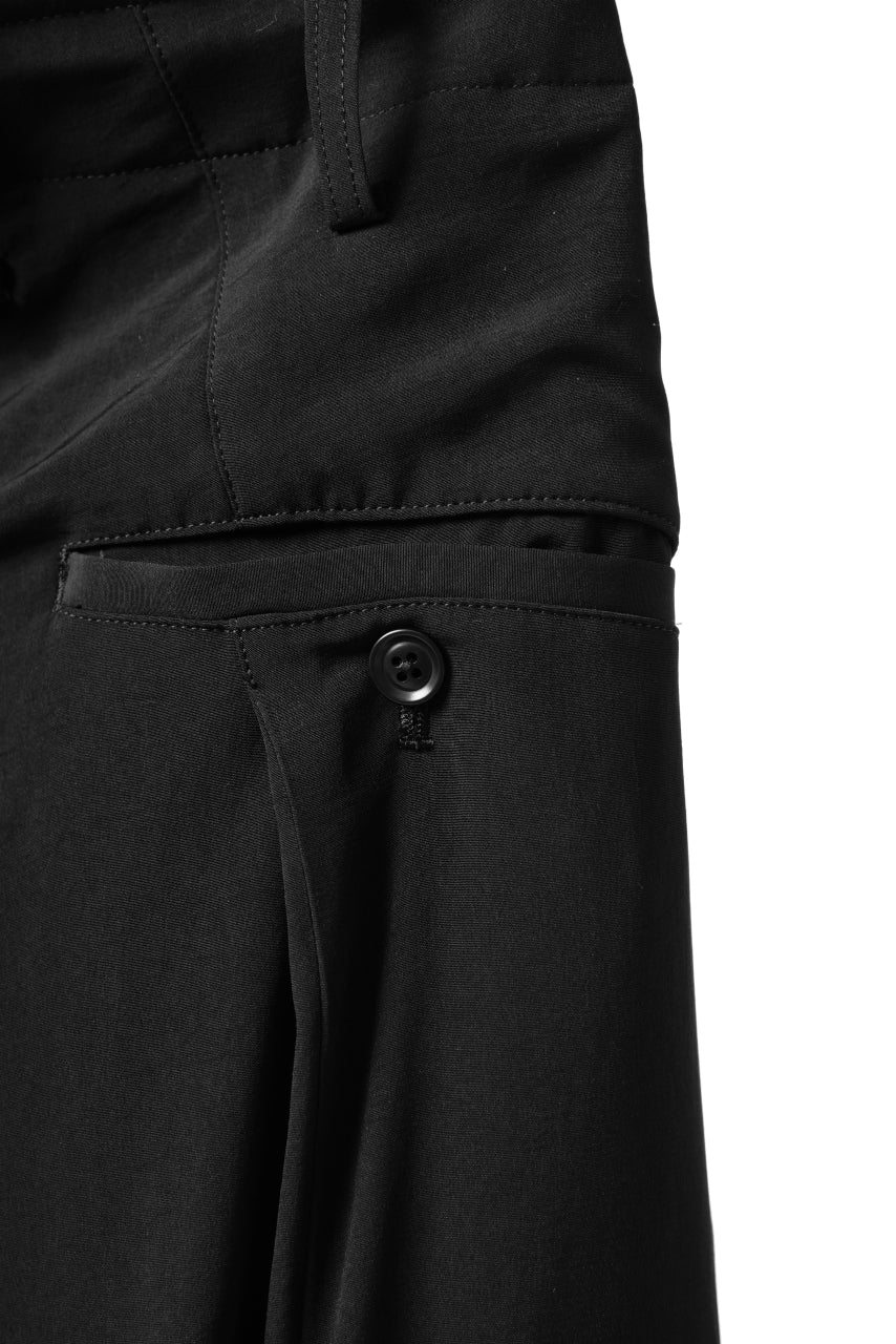 Y's BANG ON! No.125 ANCIENT TRIBE TAPE-STITCH FLUTTER PANTS (BLACK) - Image 24