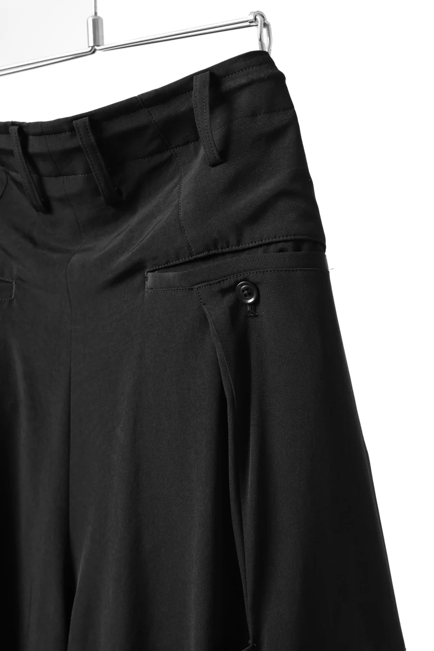 Y's BANG ON! No.125 ANCIENT TRIBE TAPE-STITCH FLUTTER PANTS (BLACK) - Image 25
