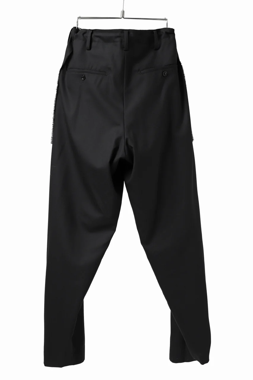 Y's BANG ON! No.128 WESTERN STYLE WOOL TROPICAL PANTS (BLACK) - Image 10