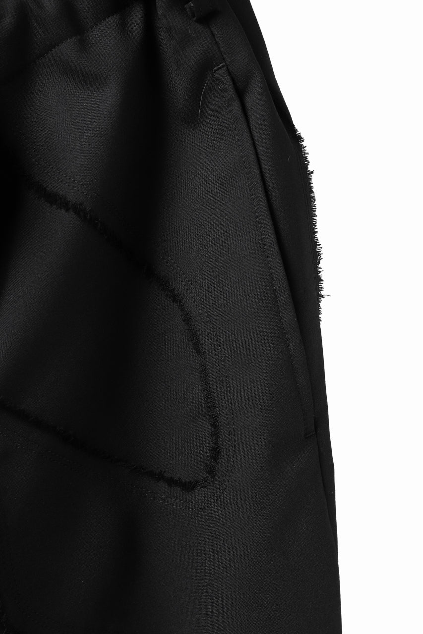 Y's BANG ON! No.128 WESTERN STYLE WOOL TROPICAL PANTS (BLACK) - Image 12