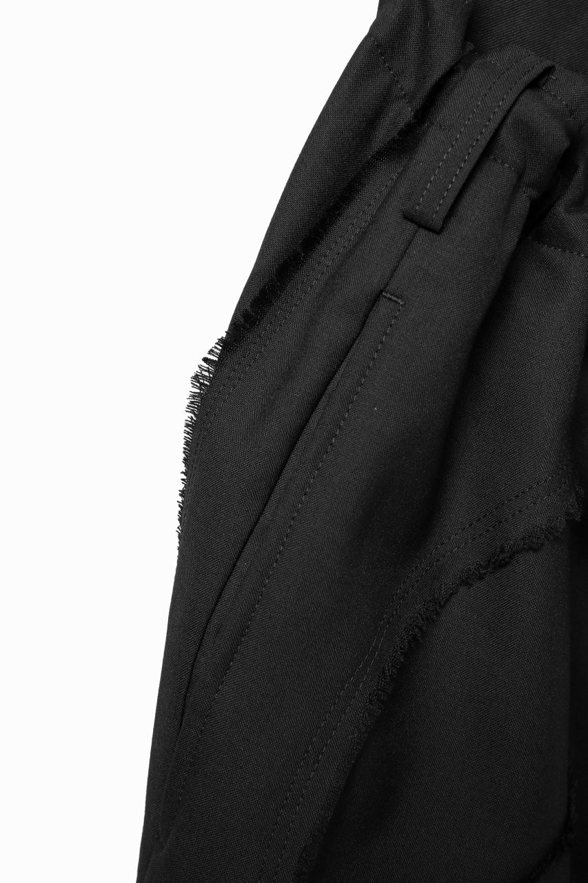 Y's BANG ON! No.128 WESTERN STYLE WOOL TROPICAL PANTS (BLACK) - Image 15