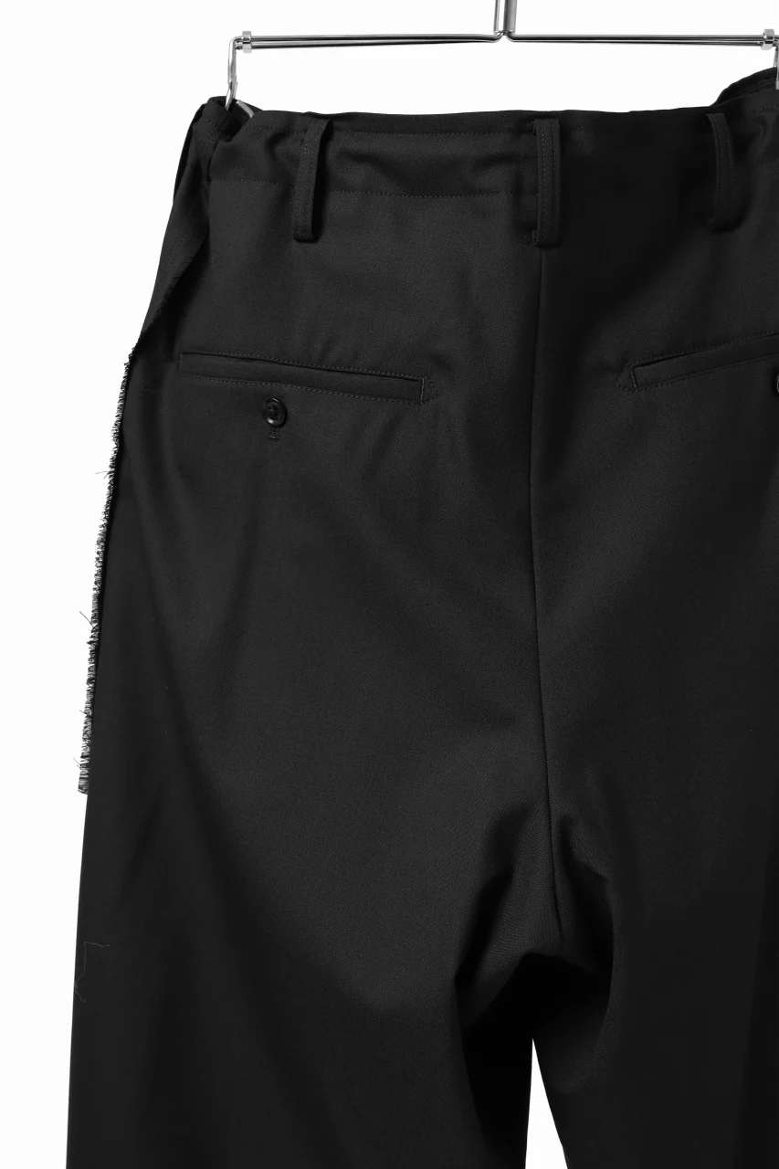 Y's BANG ON! No.128 WESTERN STYLE WOOL TROPICAL PANTS (BLACK) - Image 17