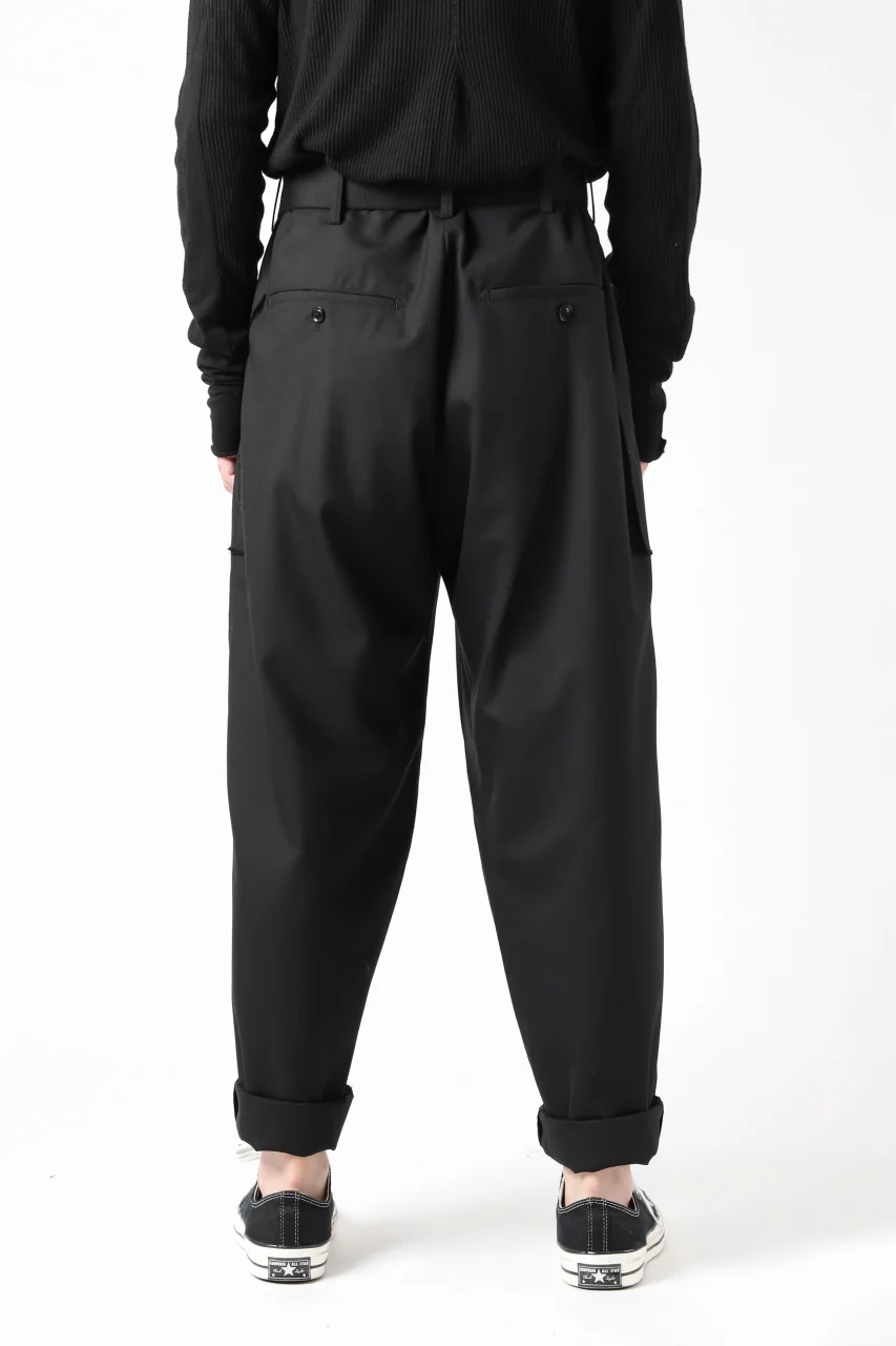Y's BANG ON! No.128 WESTERN STYLE WOOL TROPICAL PANTS (BLACK) - Image 28