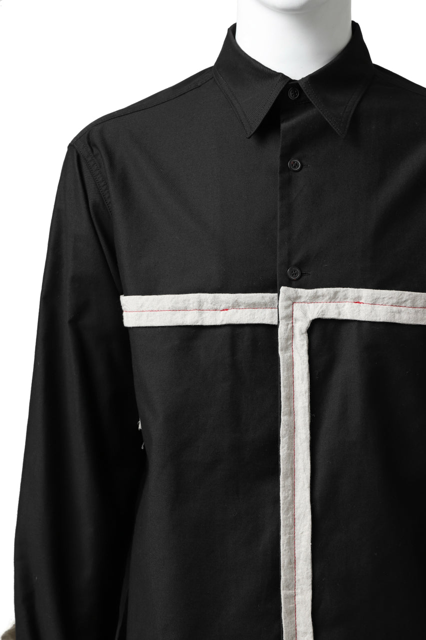 Y's BANG ON! No.139 ANCIENT TRIBE TAPE-STITCH SHIRT (BLACK) - Image 12