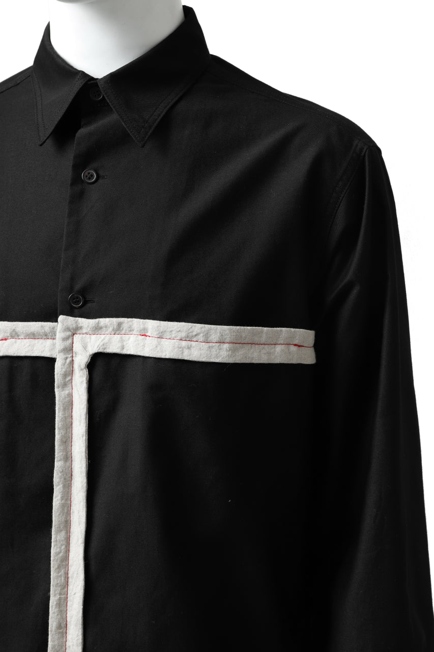 Y's BANG ON! No.139 ANCIENT TRIBE TAPE-STITCH SHIRT (BLACK) - Image 15
