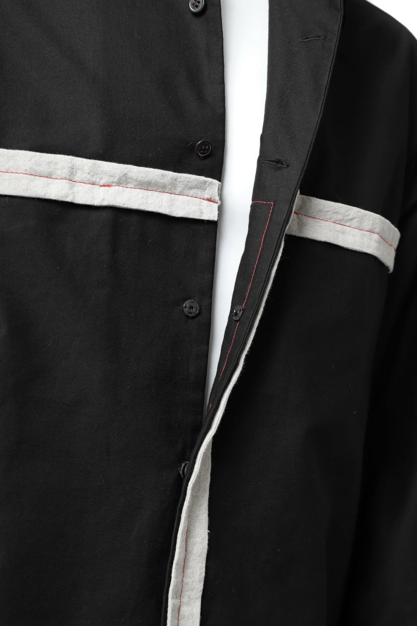 Y's BANG ON! No.139 ANCIENT TRIBE TAPE-STITCH SHIRT (BLACK) - Image 16