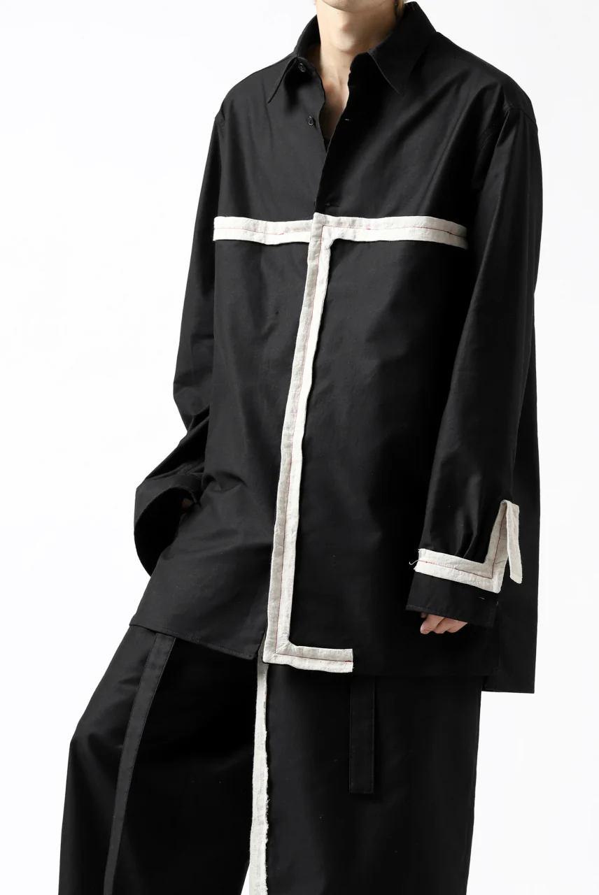 Y's BANG ON! No.139 ANCIENT TRIBE TAPE-STITCH SHIRT (BLACK) - Image 27