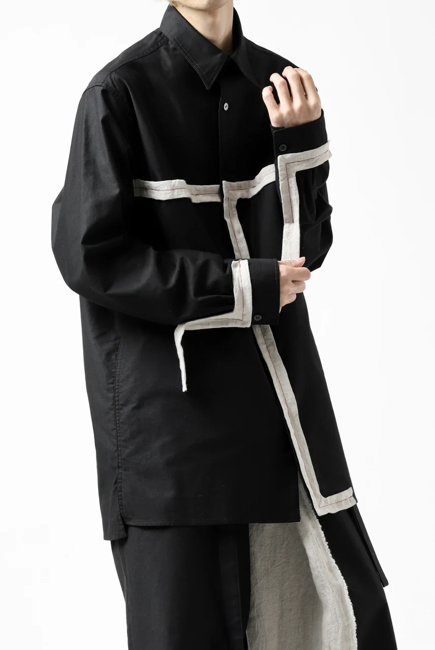 Y's BANG ON! No.139 ANCIENT TRIBE TAPE-STITCH SHIRT (BLACK) - Image 29