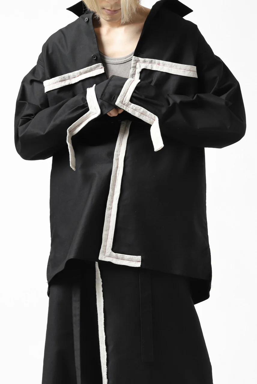 Y's BANG ON! No.139 ANCIENT TRIBE TAPE-STITCH SHIRT (BLACK) - Image 31