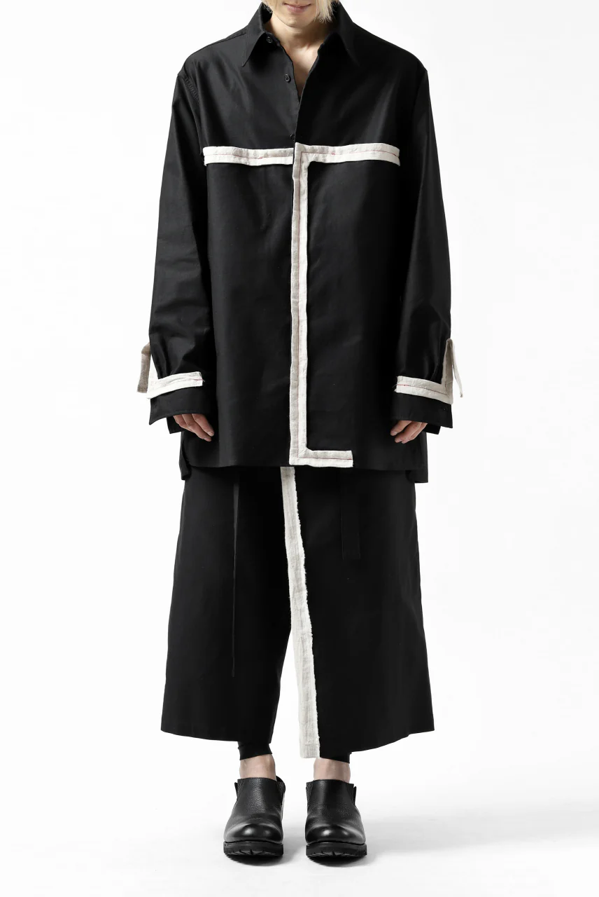 Y's BANG ON! No.139 ANCIENT TRIBE TAPE-STITCH SHIRT (BLACK) - Image 32