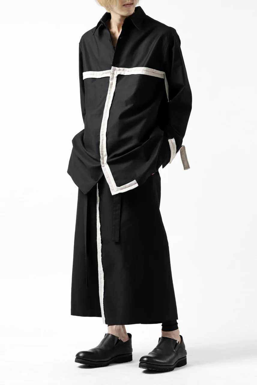 Y's BANG ON! No.139 ANCIENT TRIBE TAPE-STITCH SHIRT (BLACK) - Image 33
