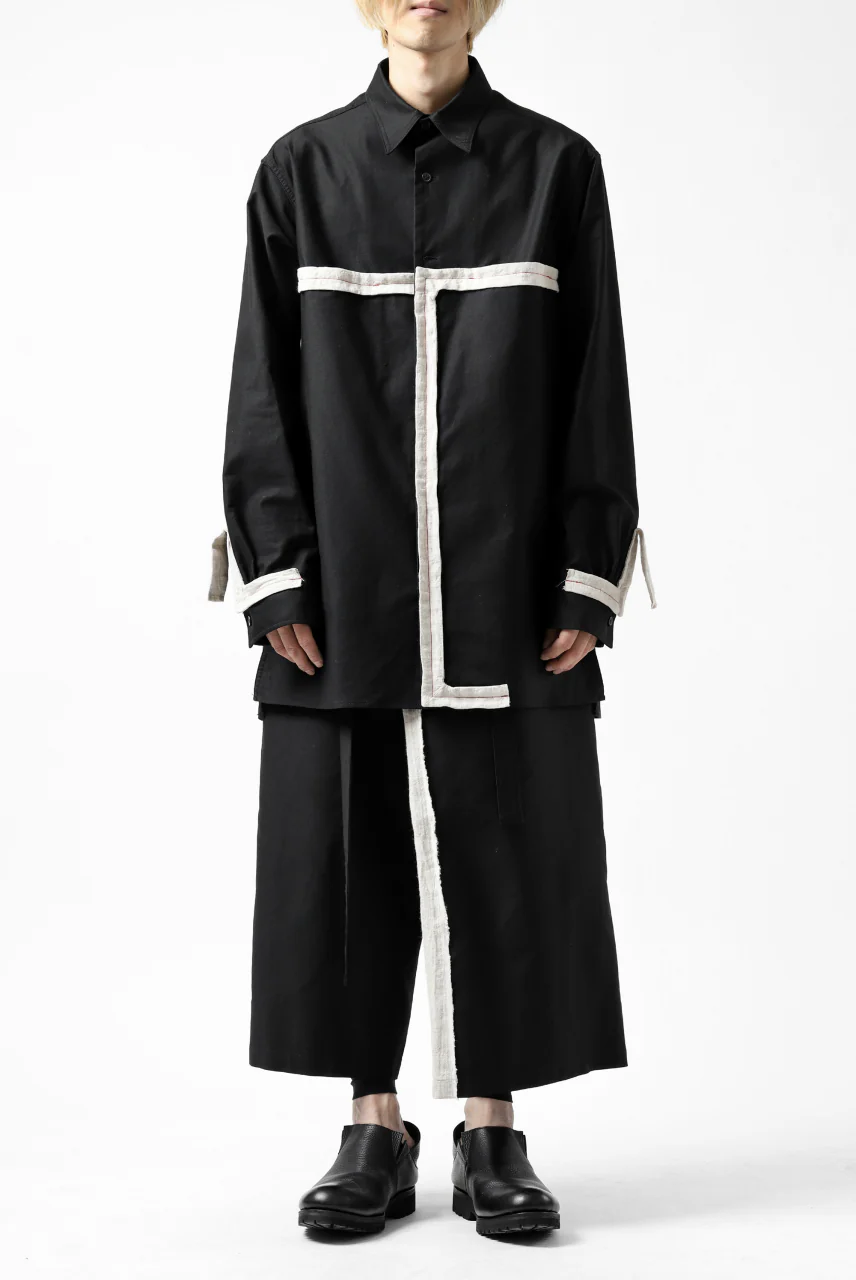 Y's BANG ON! No.139 ANCIENT TRIBE TAPE-STITCH SHIRT (BLACK) - Image 34