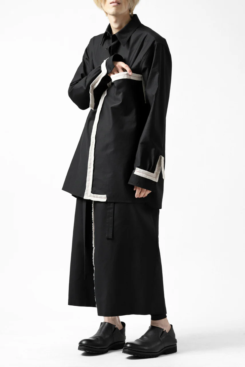 Y's BANG ON! No.139 ANCIENT TRIBE TAPE-STITCH SHIRT (BLACK) - Image 35