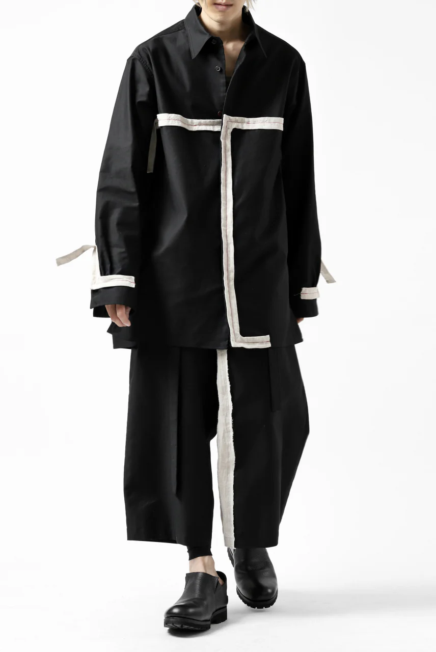 Y's BANG ON! No.139 ANCIENT TRIBE TAPE-STITCH SHIRT (BLACK) - Image 36
