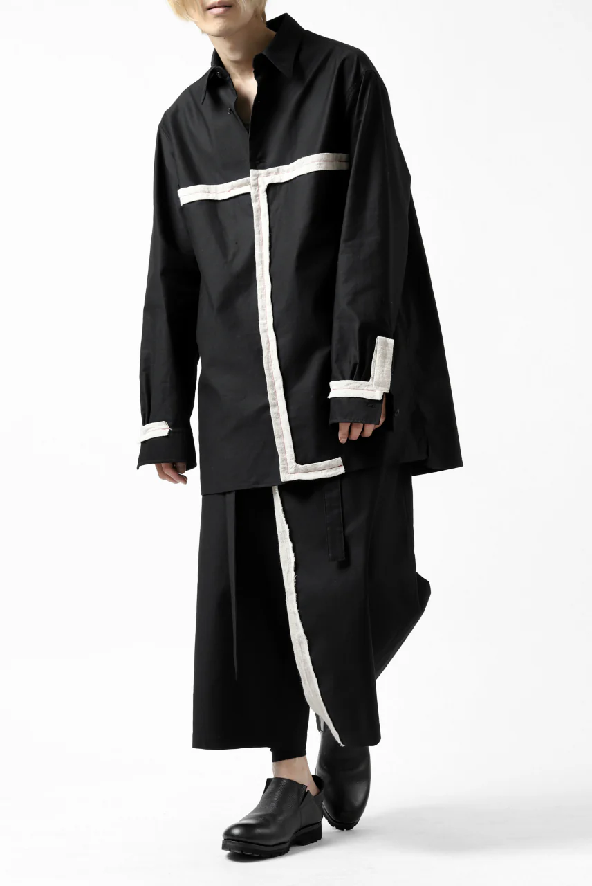 Y's BANG ON! No.139 ANCIENT TRIBE TAPE-STITCH SHIRT (BLACK) - Image 37