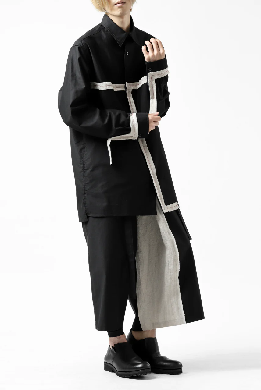 Y's BANG ON! No.139 ANCIENT TRIBE TAPE-STITCH SHIRT (BLACK) - Image 40