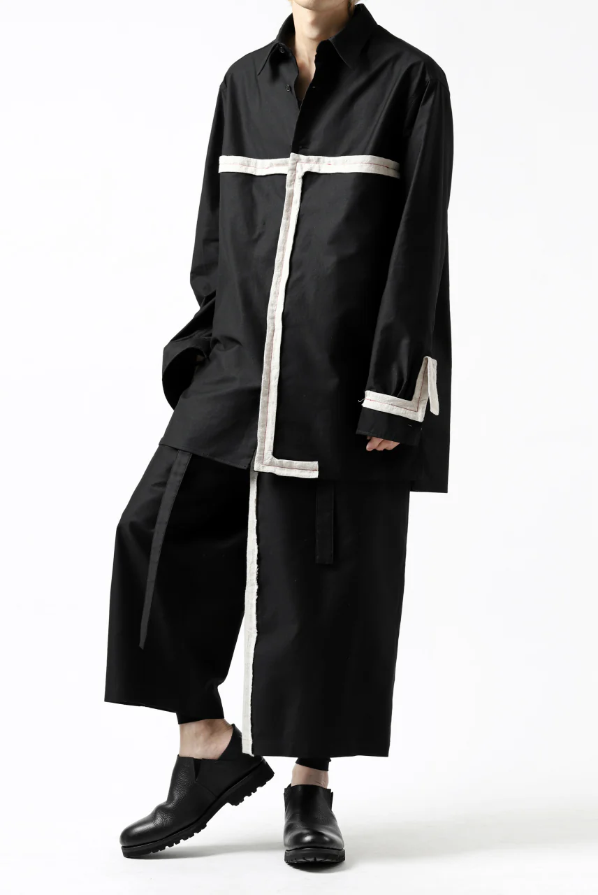 Y's BANG ON! No.139 ANCIENT TRIBE TAPE-STITCH SHIRT (BLACK) - Image 42
