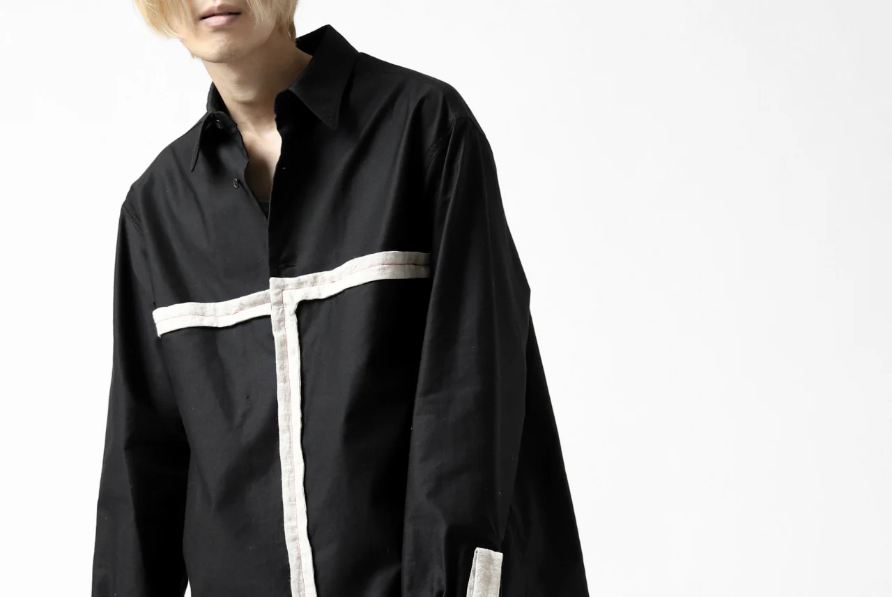 Y's BANG ON! No.139 ANCIENT TRIBE TAPE-STITCH SHIRT (BLACK) - Image 45