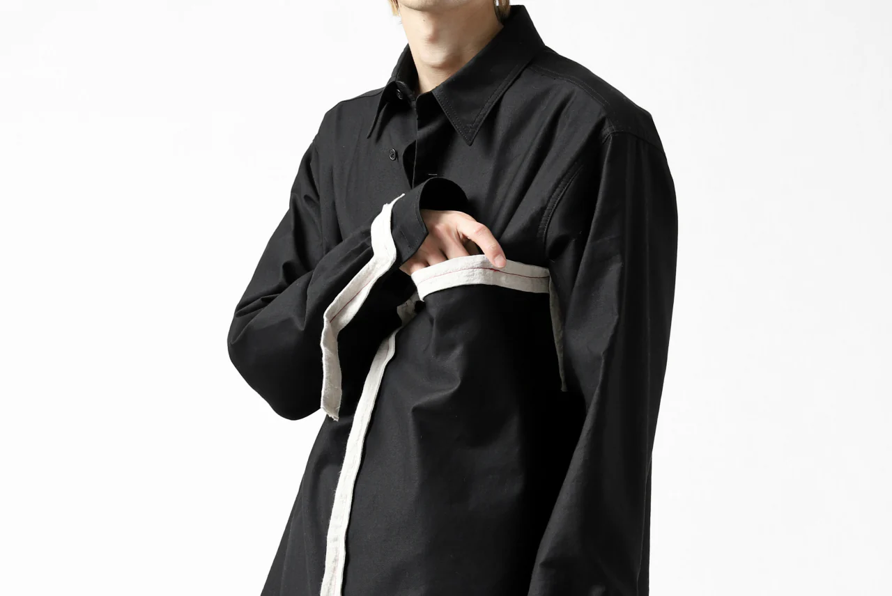 Y's BANG ON! No.139 ANCIENT TRIBE TAPE-STITCH SHIRT (BLACK) - Image 46