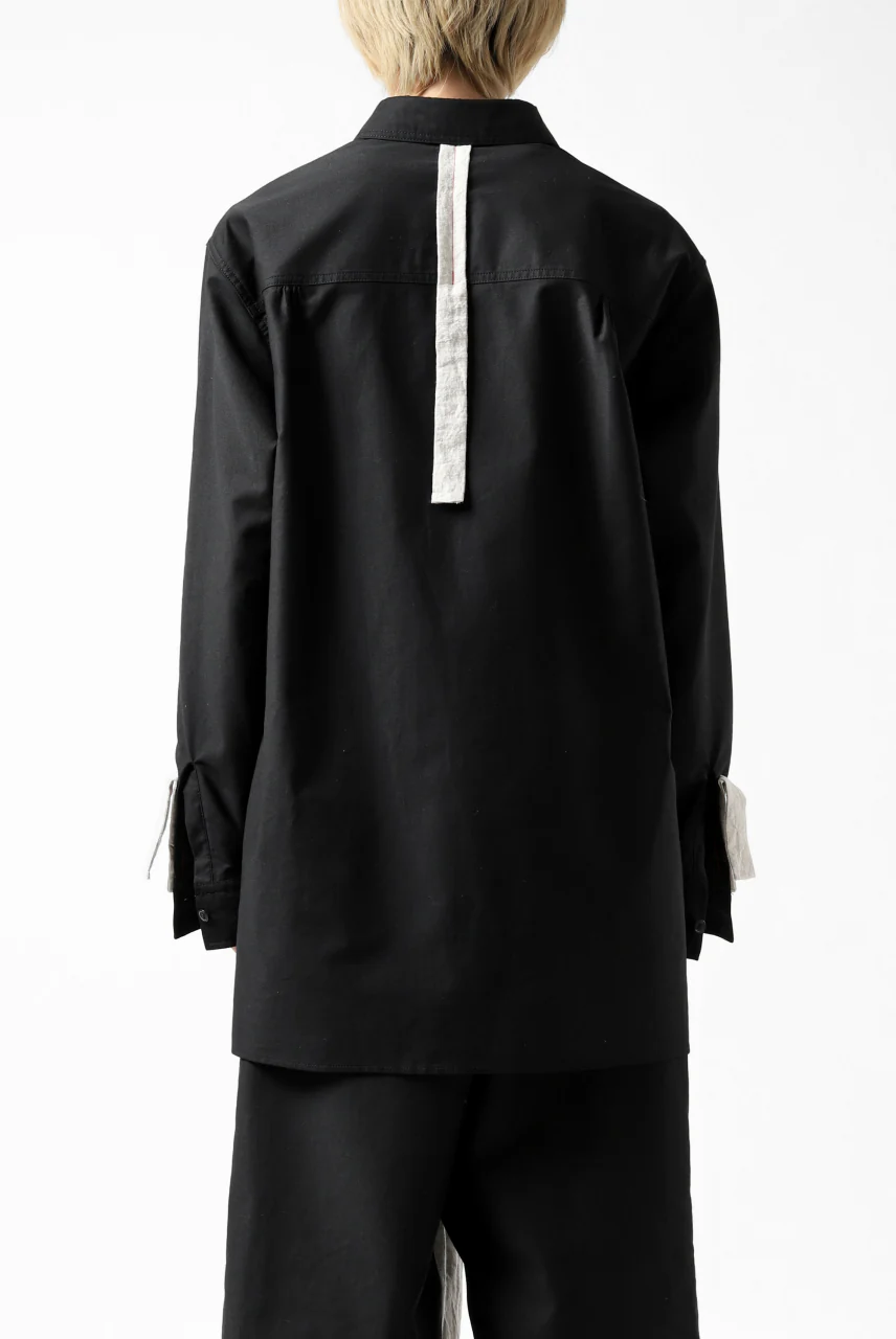Y's BANG ON! No.139 ANCIENT TRIBE TAPE-STITCH SHIRT (BLACK) - Image 5