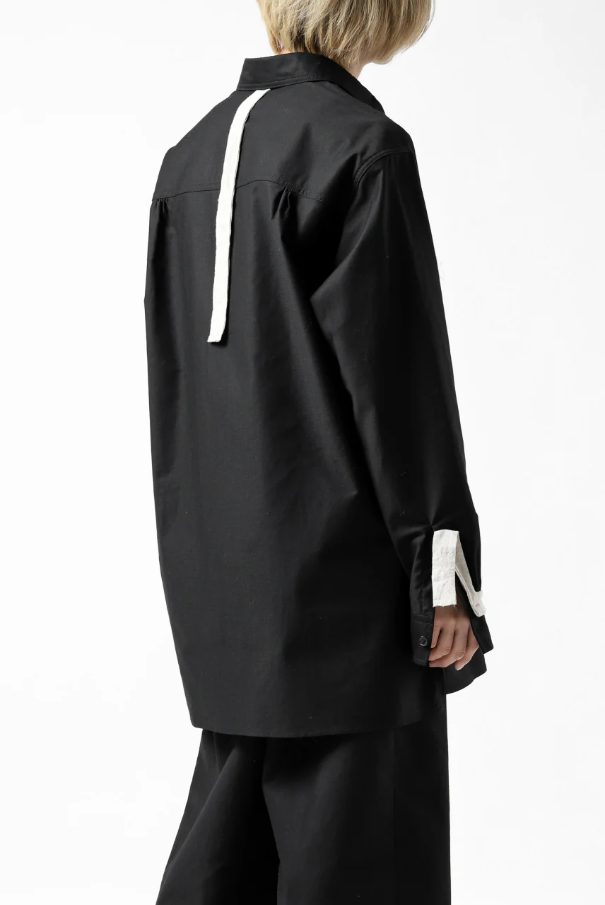 Y's BANG ON! No.139 ANCIENT TRIBE TAPE-STITCH SHIRT (BLACK) - Image 6