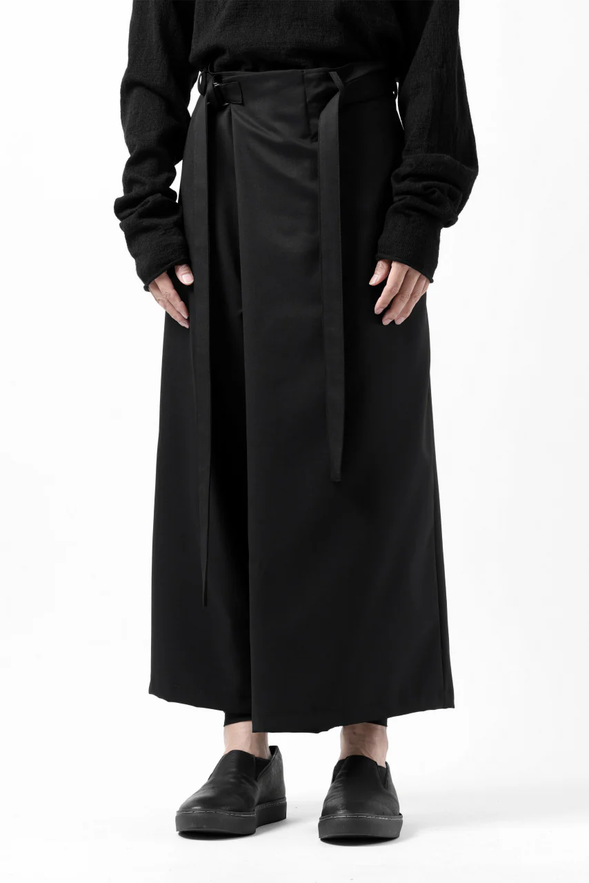 Y's BANG ON! No.149 GABARDINE WRAP PANTS (BLACK) - Image 10