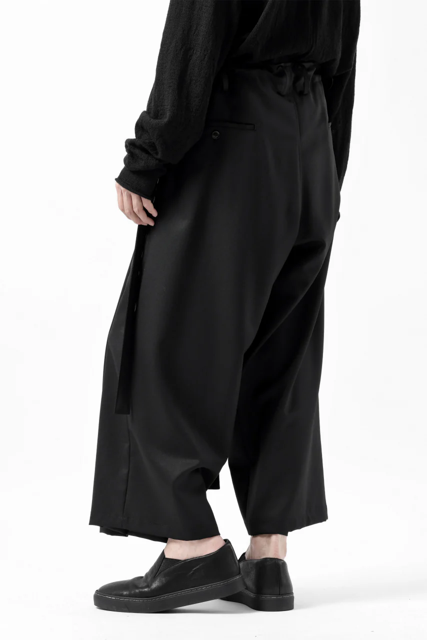 Y's BANG ON! No.149 GABARDINE WRAP PANTS (BLACK) - Image 12