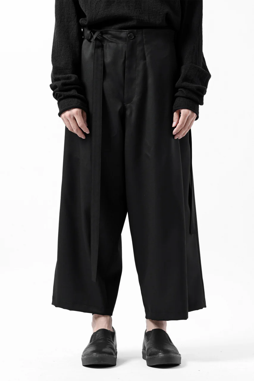 Y's BANG ON! No.149 GABARDINE WRAP PANTS (BLACK) - Image 14