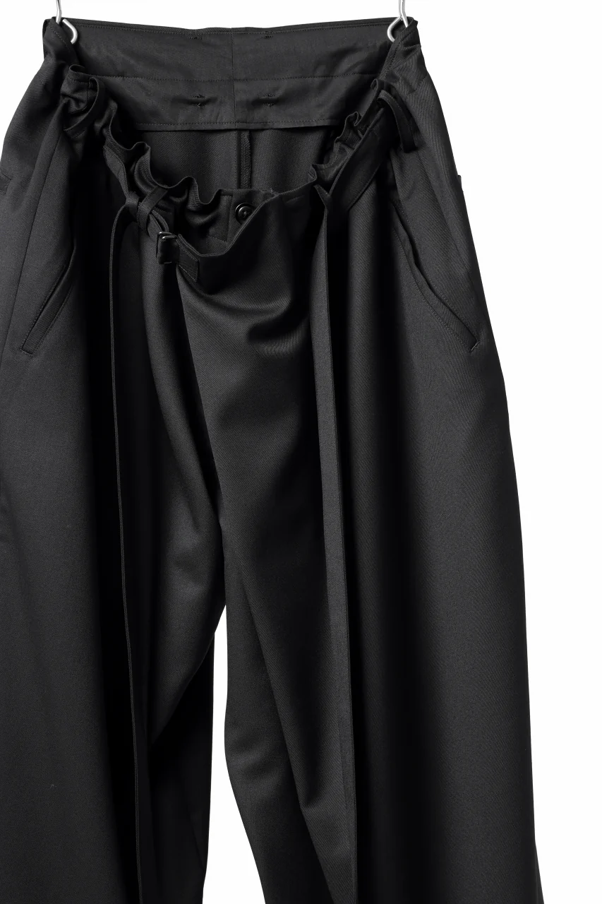 Y's BANG ON! No.149 GABARDINE WRAP PANTS (BLACK) - Image 16