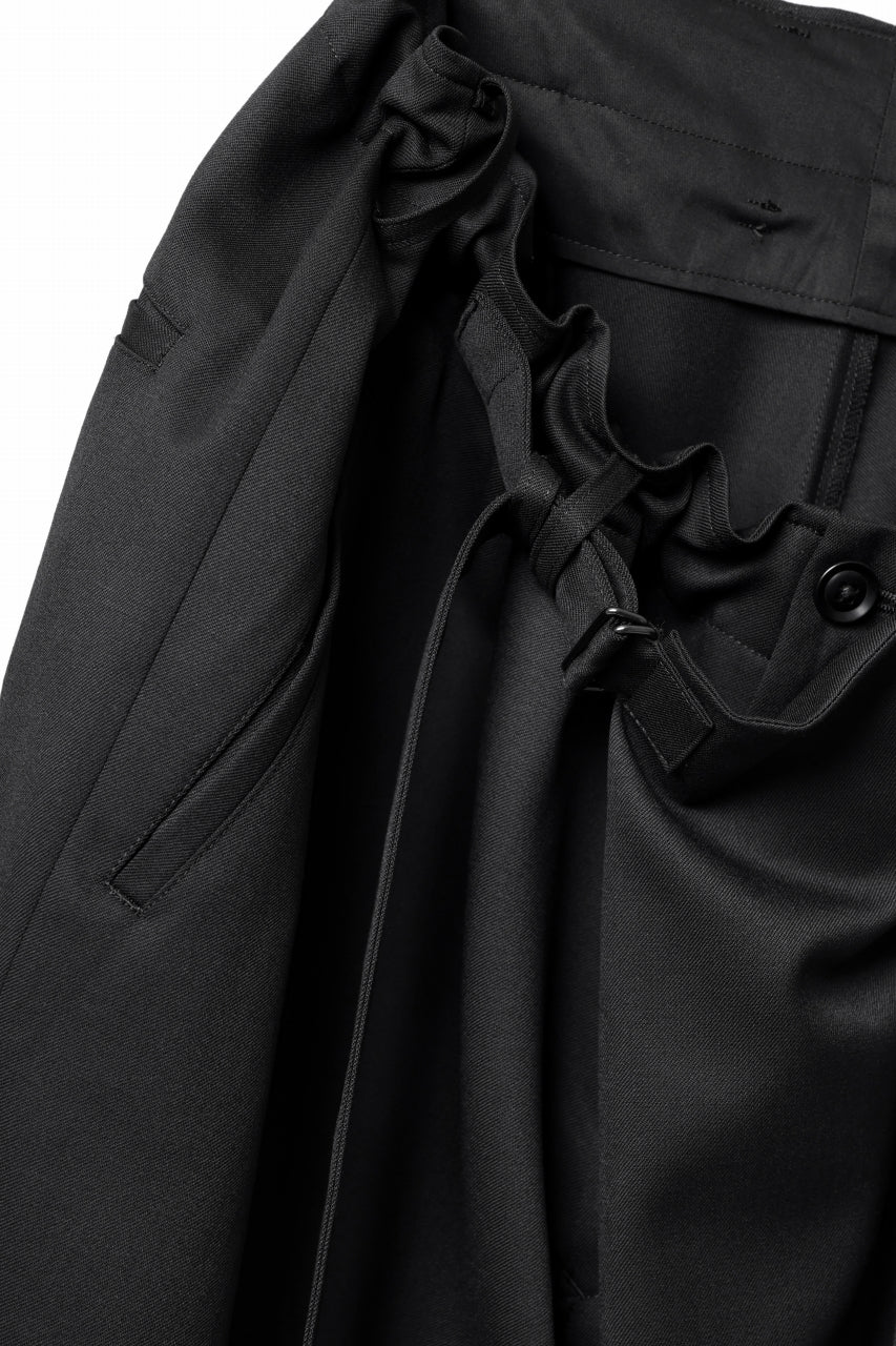 Y's BANG ON! No.149 GABARDINE WRAP PANTS (BLACK) - Image 18