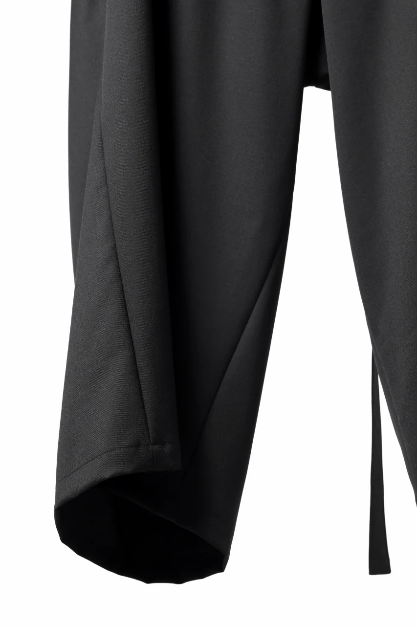 Y's BANG ON! No.149 GABARDINE WRAP PANTS (BLACK) - Image 24