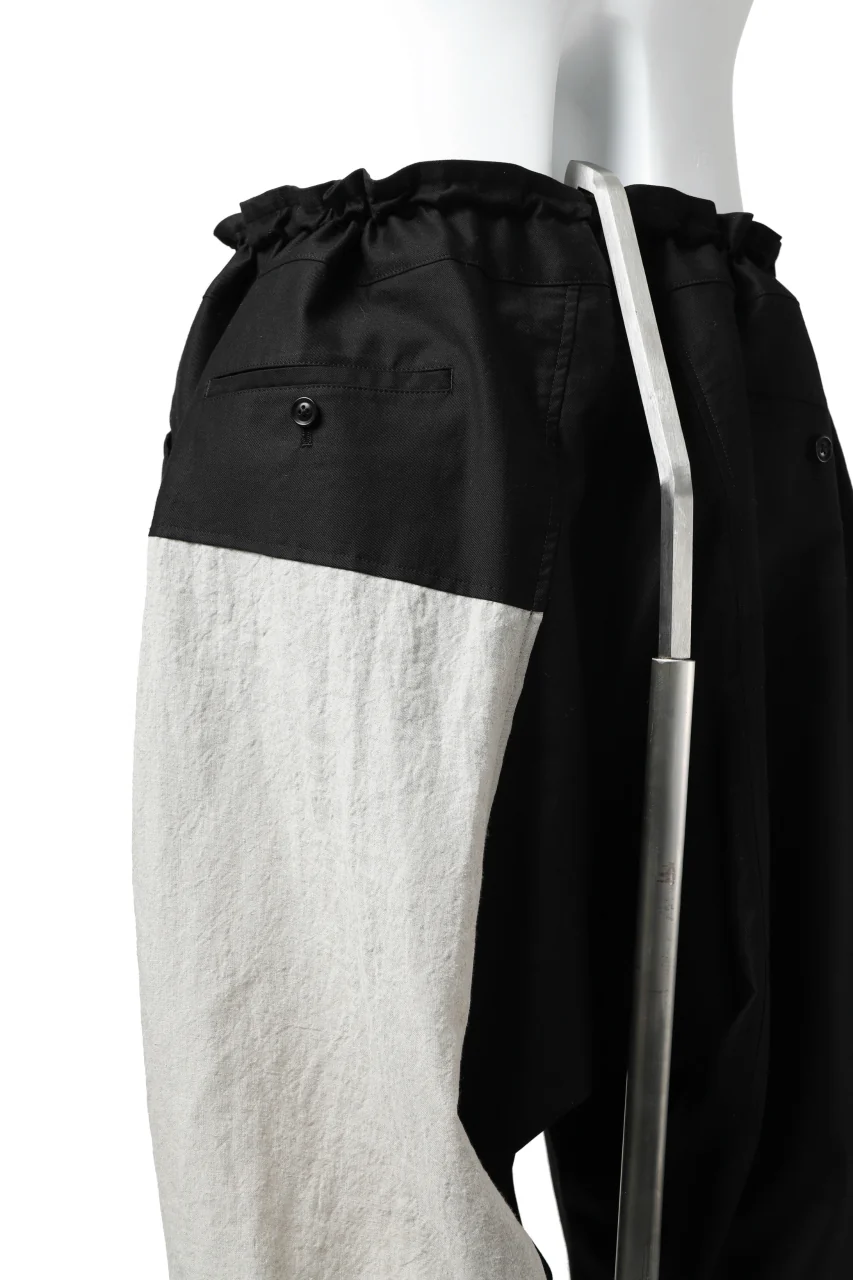 Y's BANG ON! No.150 STRING-HEM SARROUEL PANTS (BLACK) - Image 18
