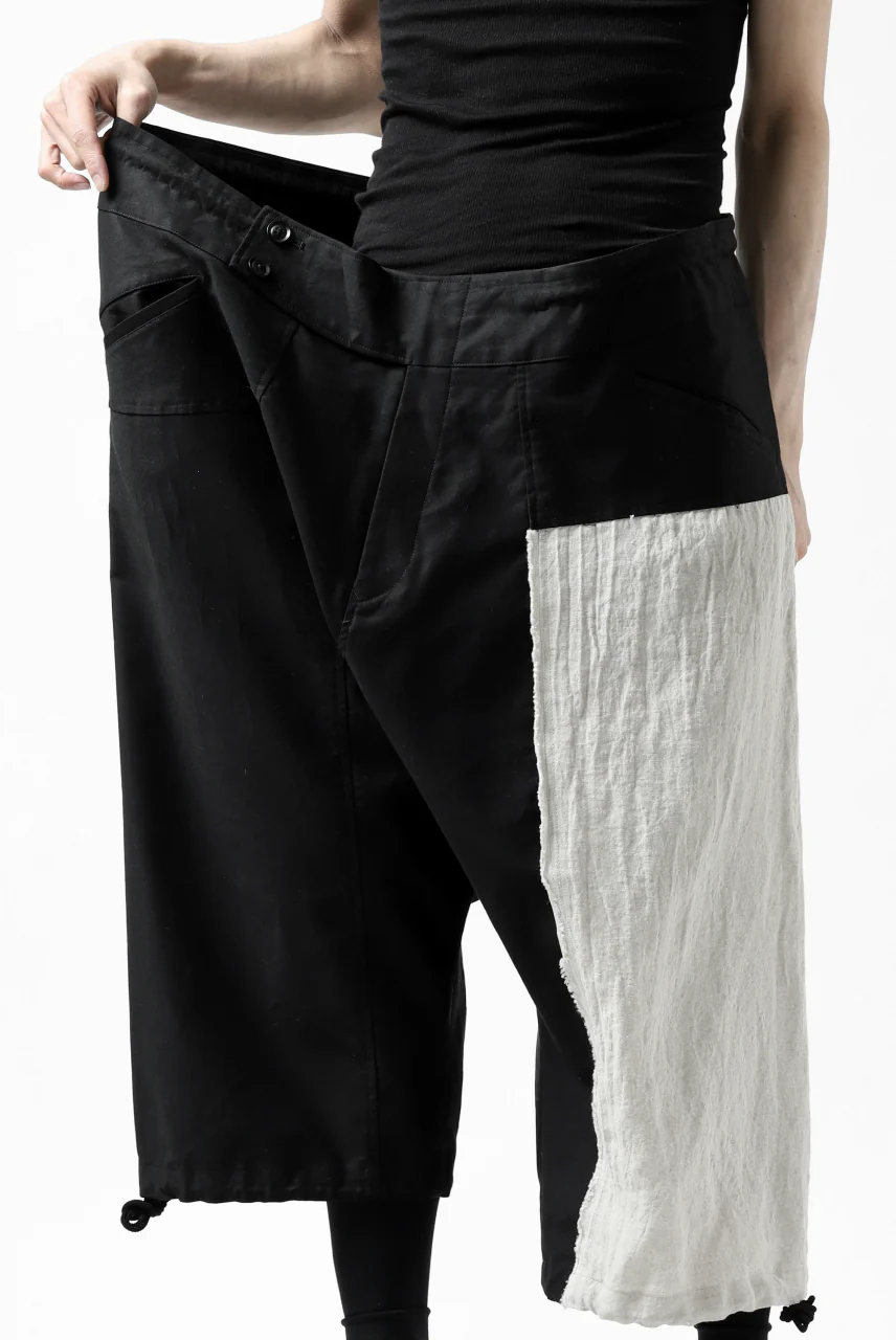 Y's BANG ON! No.150 STRING-HEM SARROUEL PANTS (BLACK) - Image 21