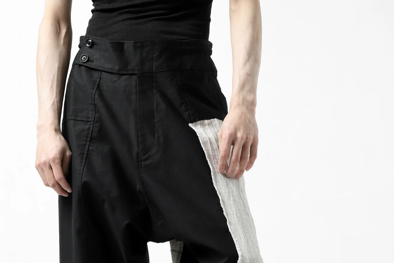 Y's BANG ON! No.150 STRING-HEM SARROUEL PANTS (BLACK) - Image 27