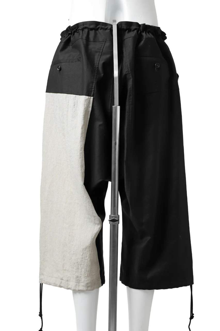 Y's BANG ON! No.150 STRING-HEM SARROUEL PANTS (BLACK) - Image 7