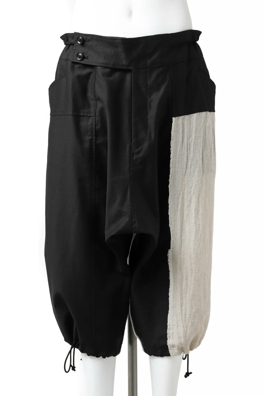 Y's BANG ON! No.150 STRING-HEM SARROUEL PANTS (BLACK) - Image 8