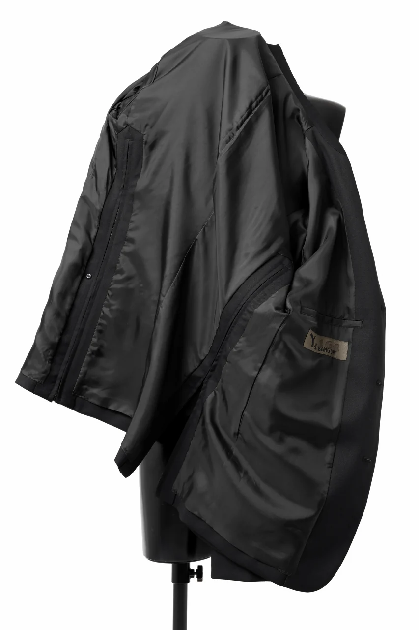 Y's BANG ON! No.163 GABARDINE SOLID POCKET JACKET (BLACK) - Image 10