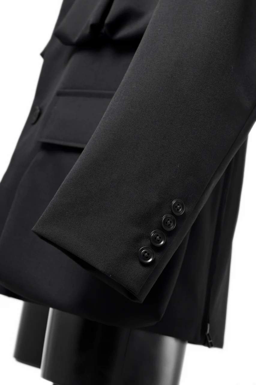 Y's BANG ON! No.163 GABARDINE SOLID POCKET JACKET (BLACK) - Image 22