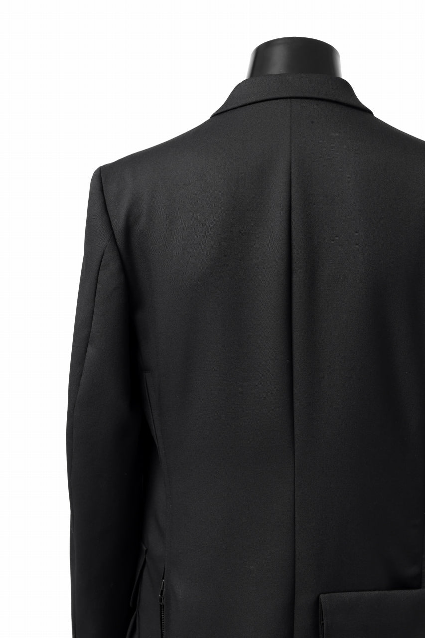 Y's BANG ON! No.163 GABARDINE SOLID POCKET JACKET (BLACK) - Image 24
