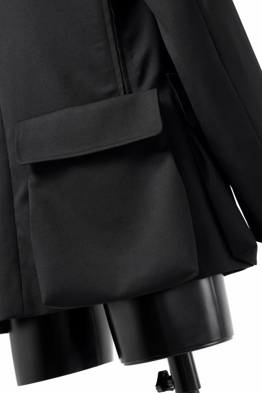 Y's BANG ON! No.163 GABARDINE SOLID POCKET JACKET (BLACK) - Image 26