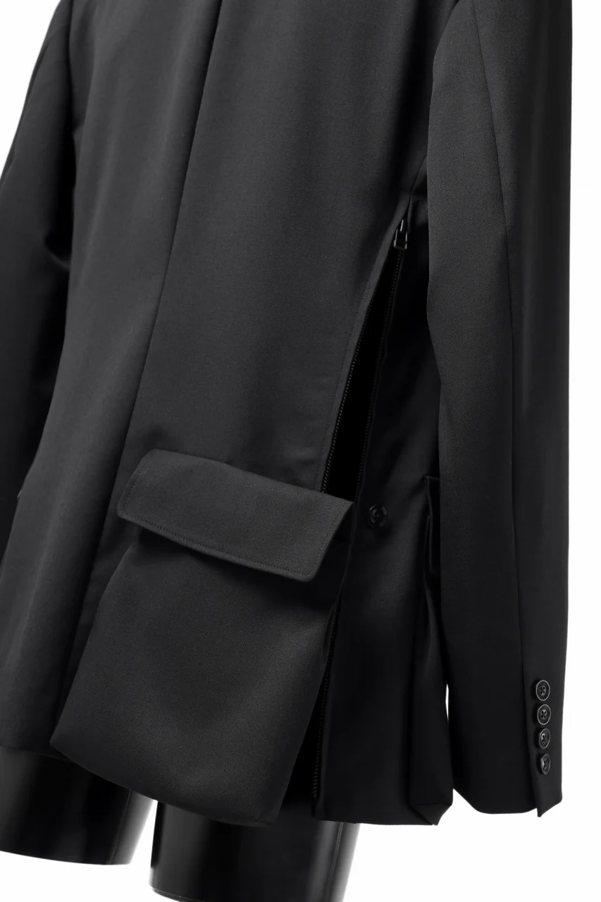 Y's BANG ON! No.163 GABARDINE SOLID POCKET JACKET (BLACK) - Image 28