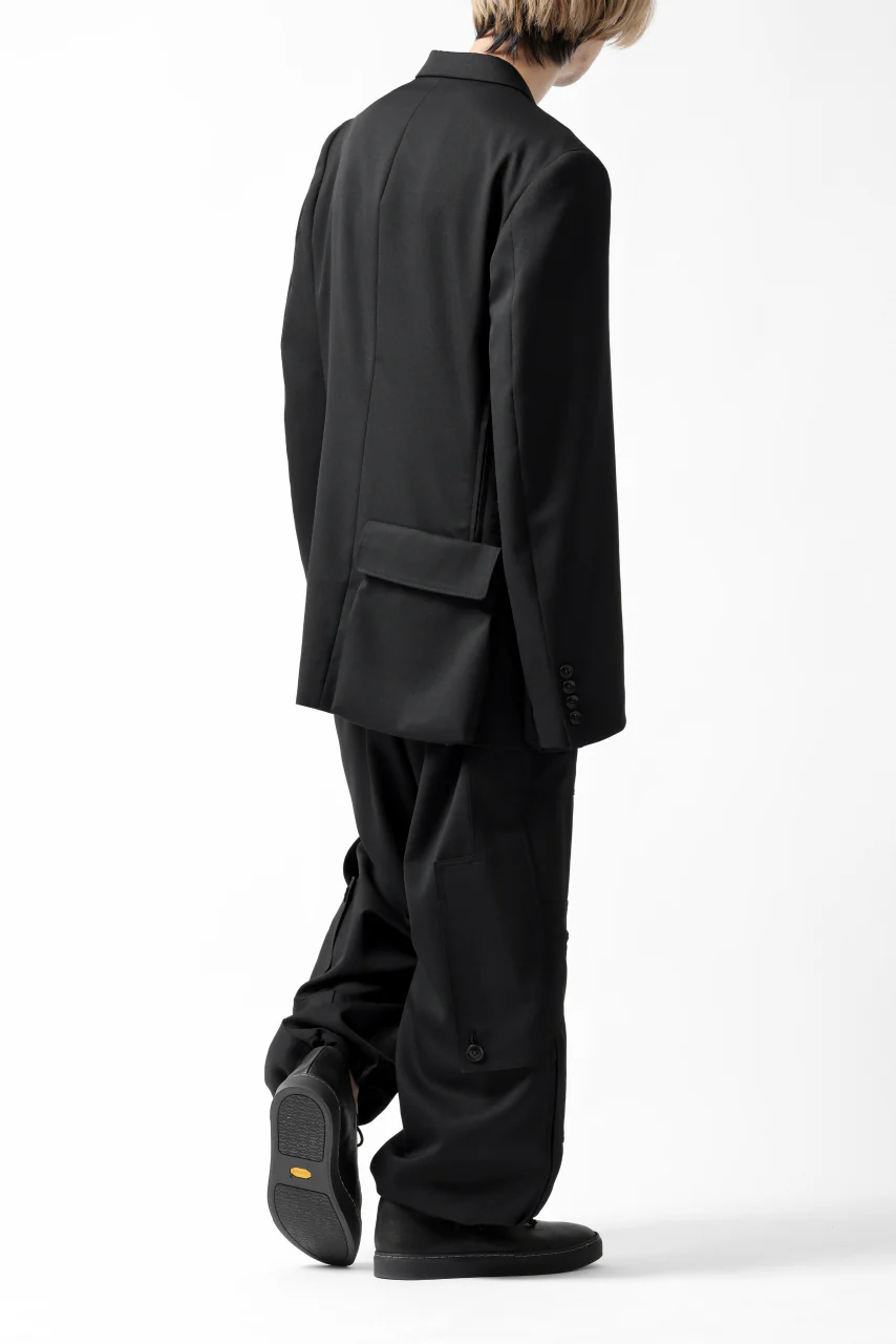 Y's BANG ON! No.163 GABARDINE SOLID POCKET JACKET (BLACK) - Image 34