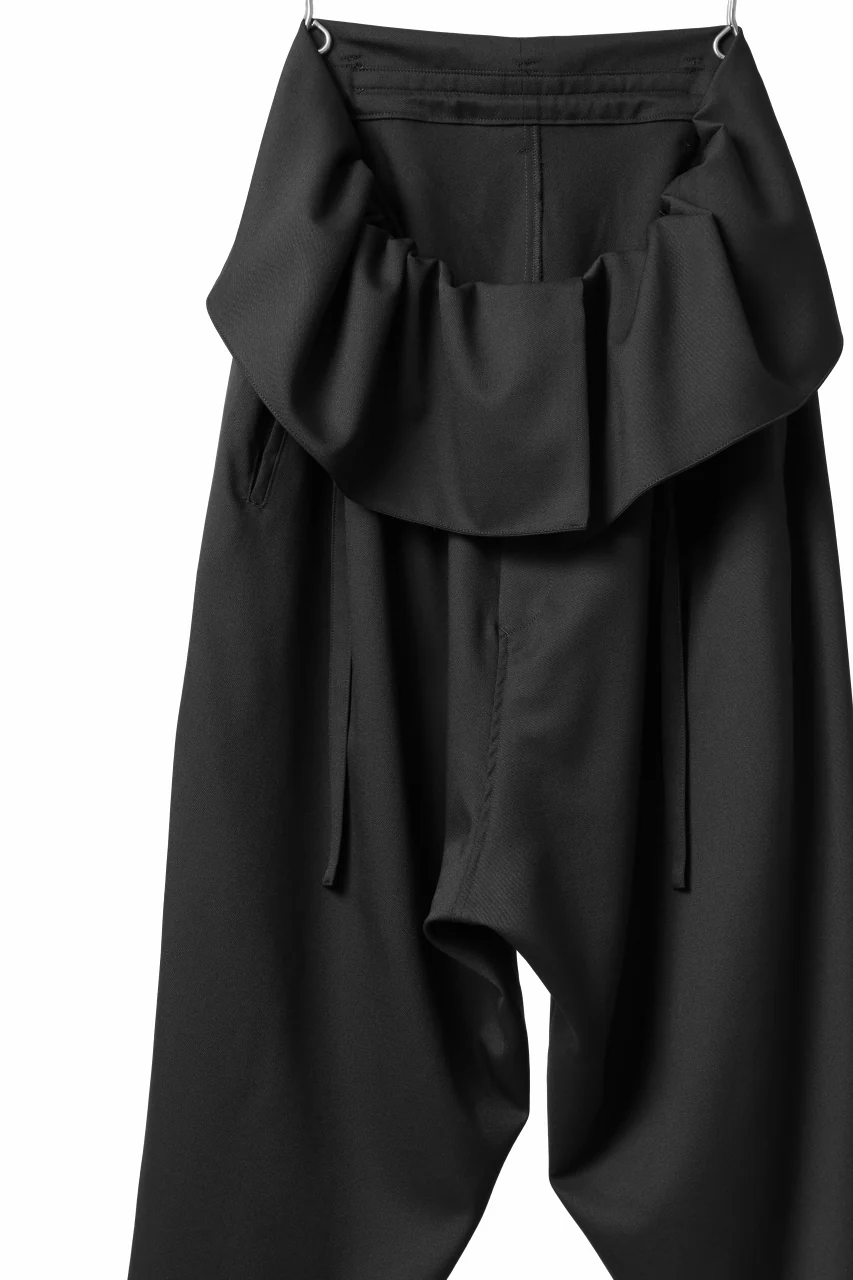 Y's BANG ON! No.166 GABARDINE THAI PANTS (BLACK) - Image 10