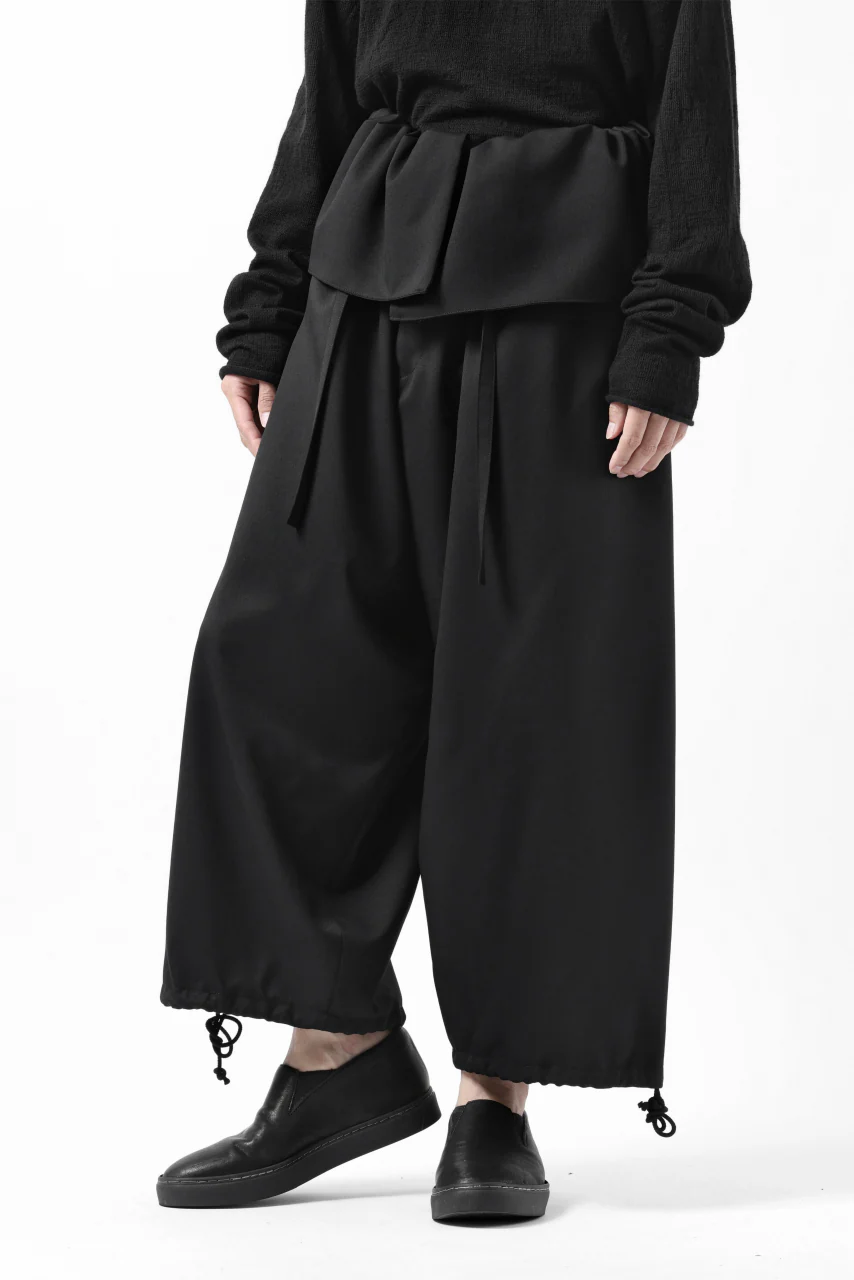 Y's BANG ON! No.166 GABARDINE THAI PANTS (BLACK) - Image 23