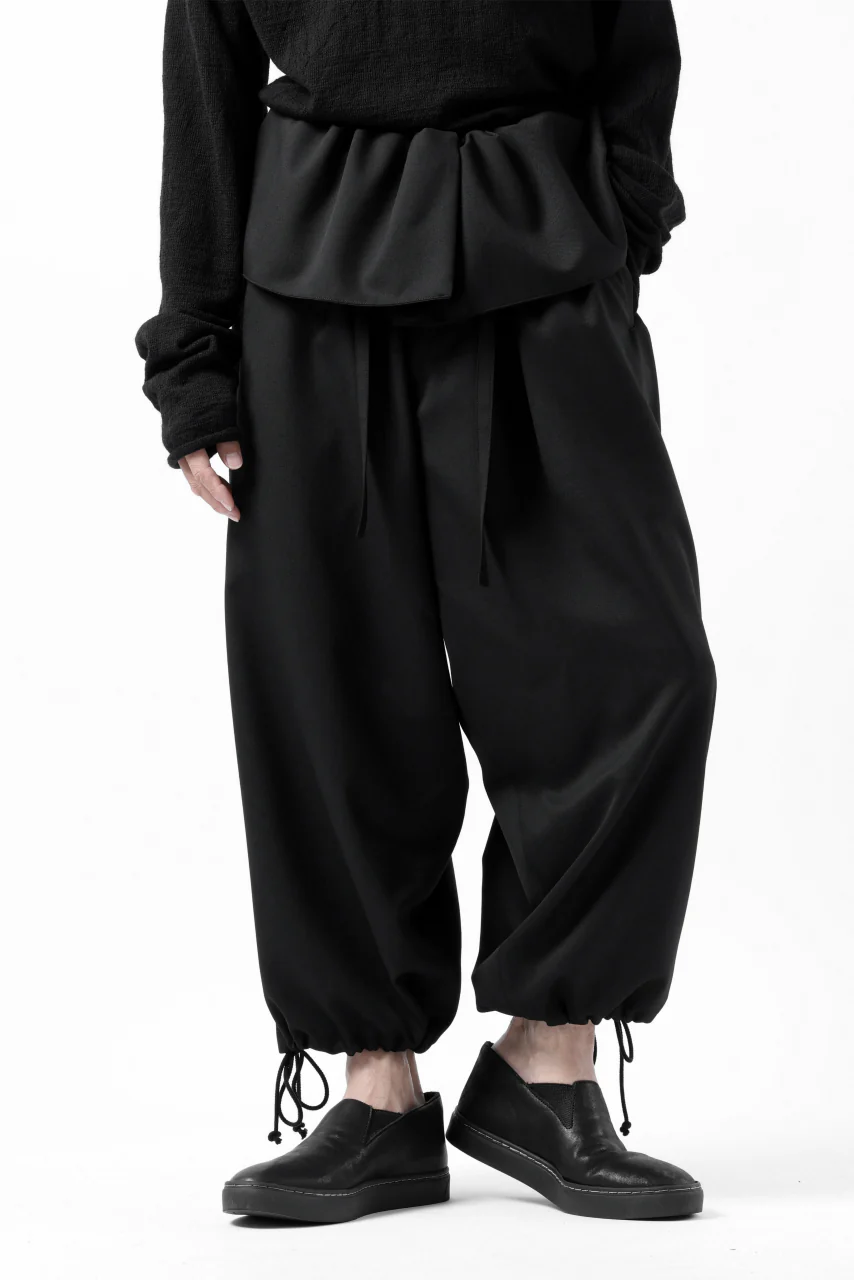 Y's BANG ON! No.166 GABARDINE THAI PANTS (BLACK) - Image 28